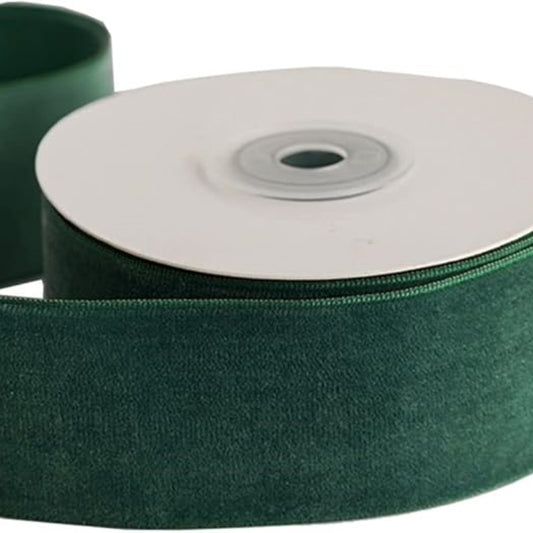 Dark Green Velvet Ribbon W 4 Cm X 4.5 M in Length