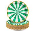 Load image into Gallery viewer, Carousel Stripe Party Theme Tableware Set (Green)
