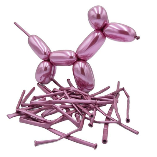 Chrome Long 260 Balloons (Purple)