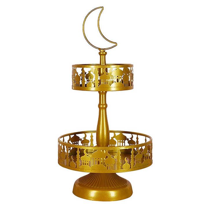 Ramadan Tray 2 Tiers - Gold