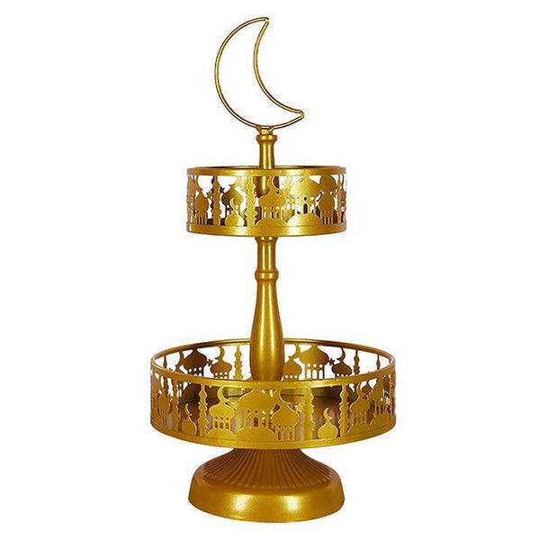 Ramadan Tray 2 Tiers - Gold
