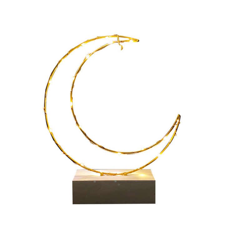 Ramadan Light Moon table Decor - 25 CM