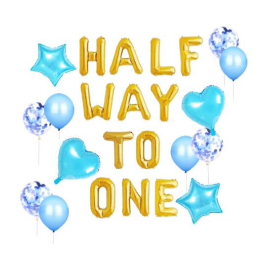 Halfway to One Balloon Set
