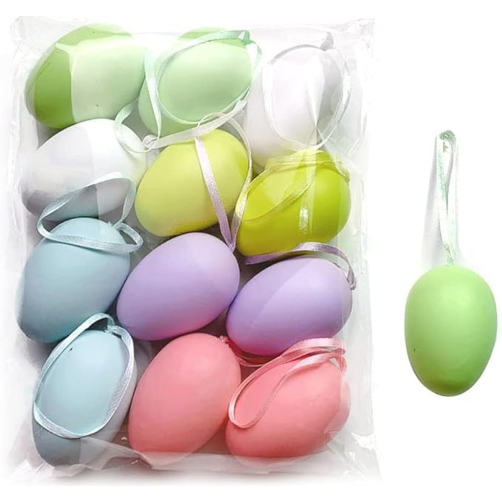 Easter Eggs Hanging Decorations-12 Pcs