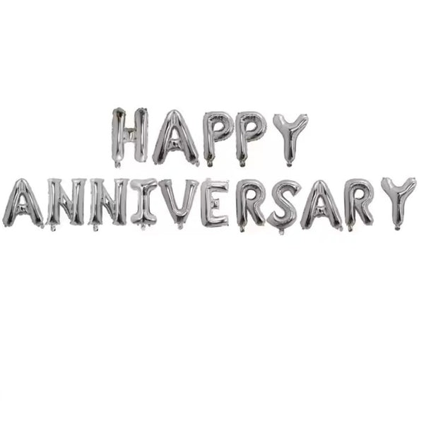 Happy anniversary Foil Balloon Banner