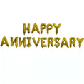 Load image into Gallery viewer, Happy anniversary Foil Balloon Banner
