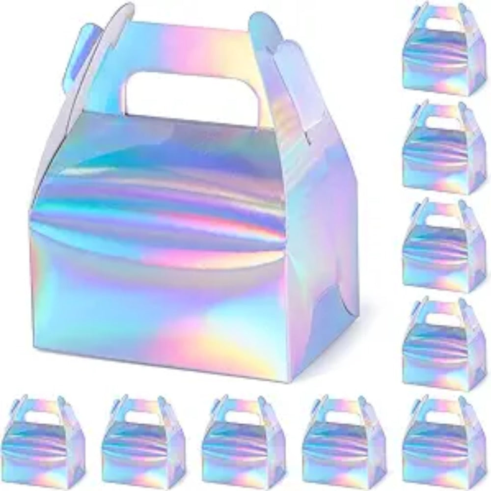 Silver Holographic Gift Boxes Set 16.5x9x8cm