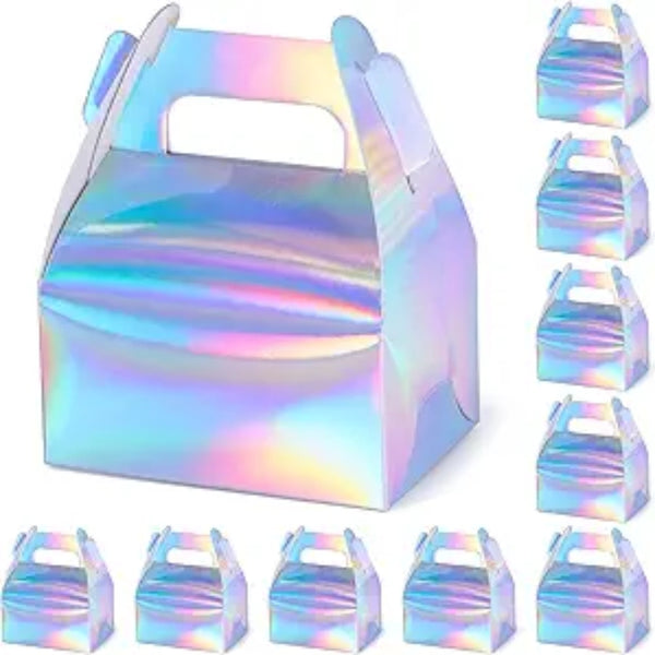 Silver Holographic Gift Boxes Set 16.5x9x8cm