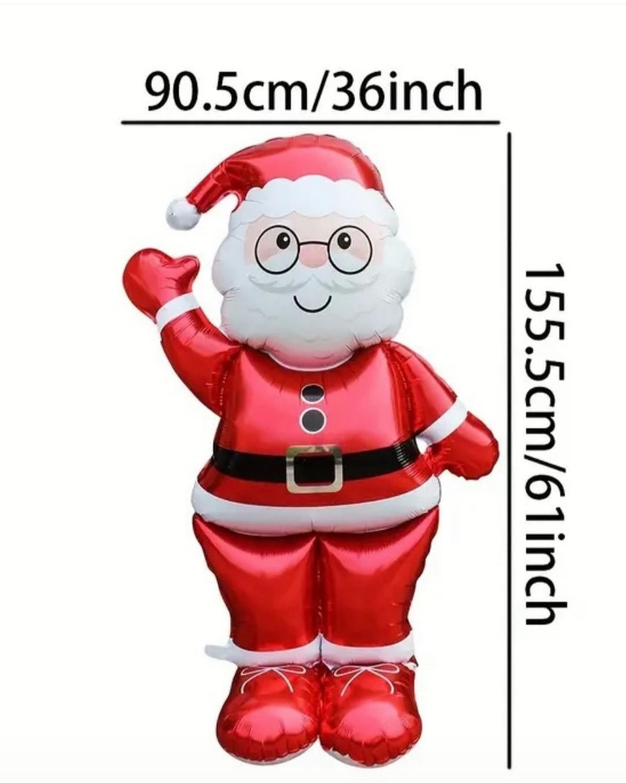 Christmas Santa Clause Standing Foil Balloon 155.5*90.5CM