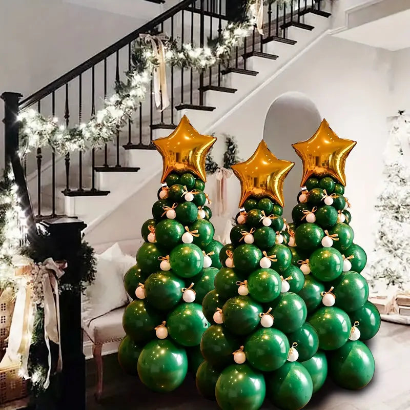 Christmas Tree Balloons Set