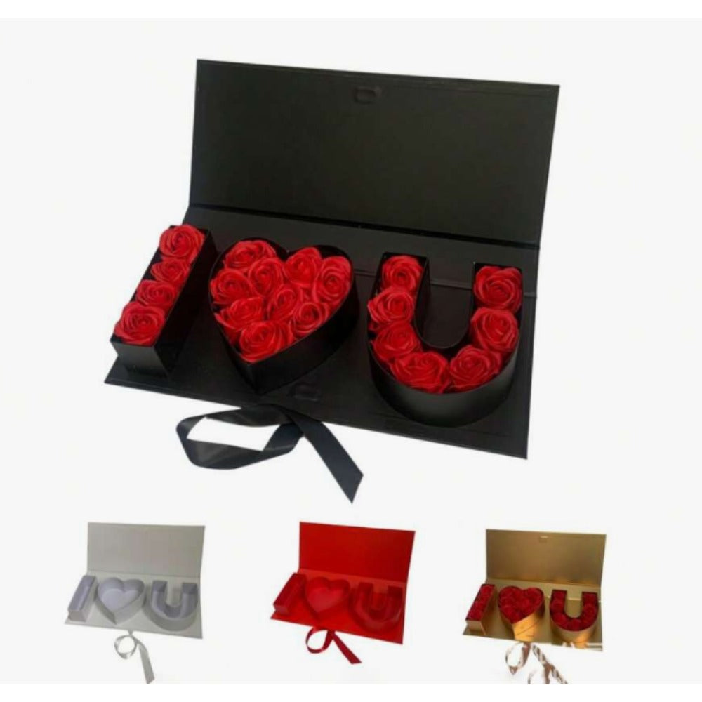 I Love you Flower Box 45.6x19.5x6.8cm