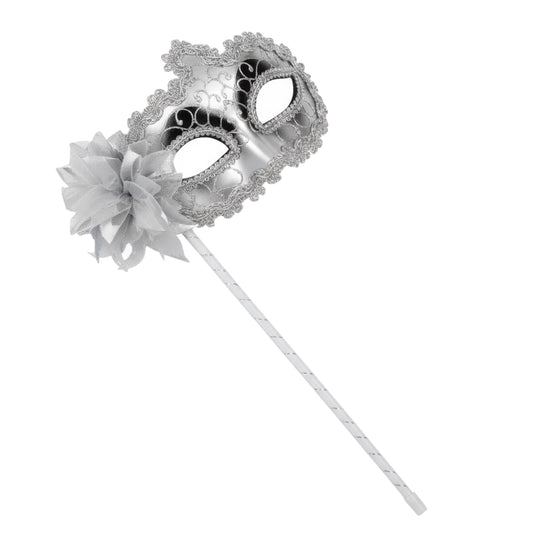 Happy New Year Stick Masquerade  Silver