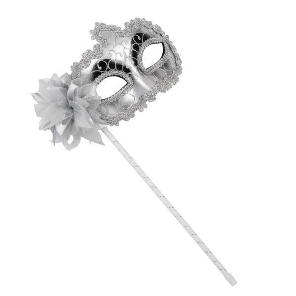 Happy New Year Stick Masquerade  Silver