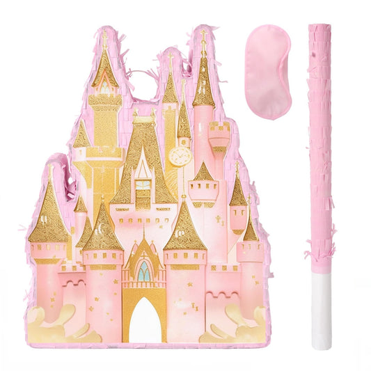 Princess Castle Pinata Including Mallet , eye Mask & paper scraps