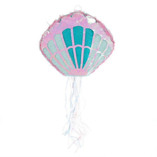 Mermaid Shell Pinata Including Mallet , eye Mask & paper scraps