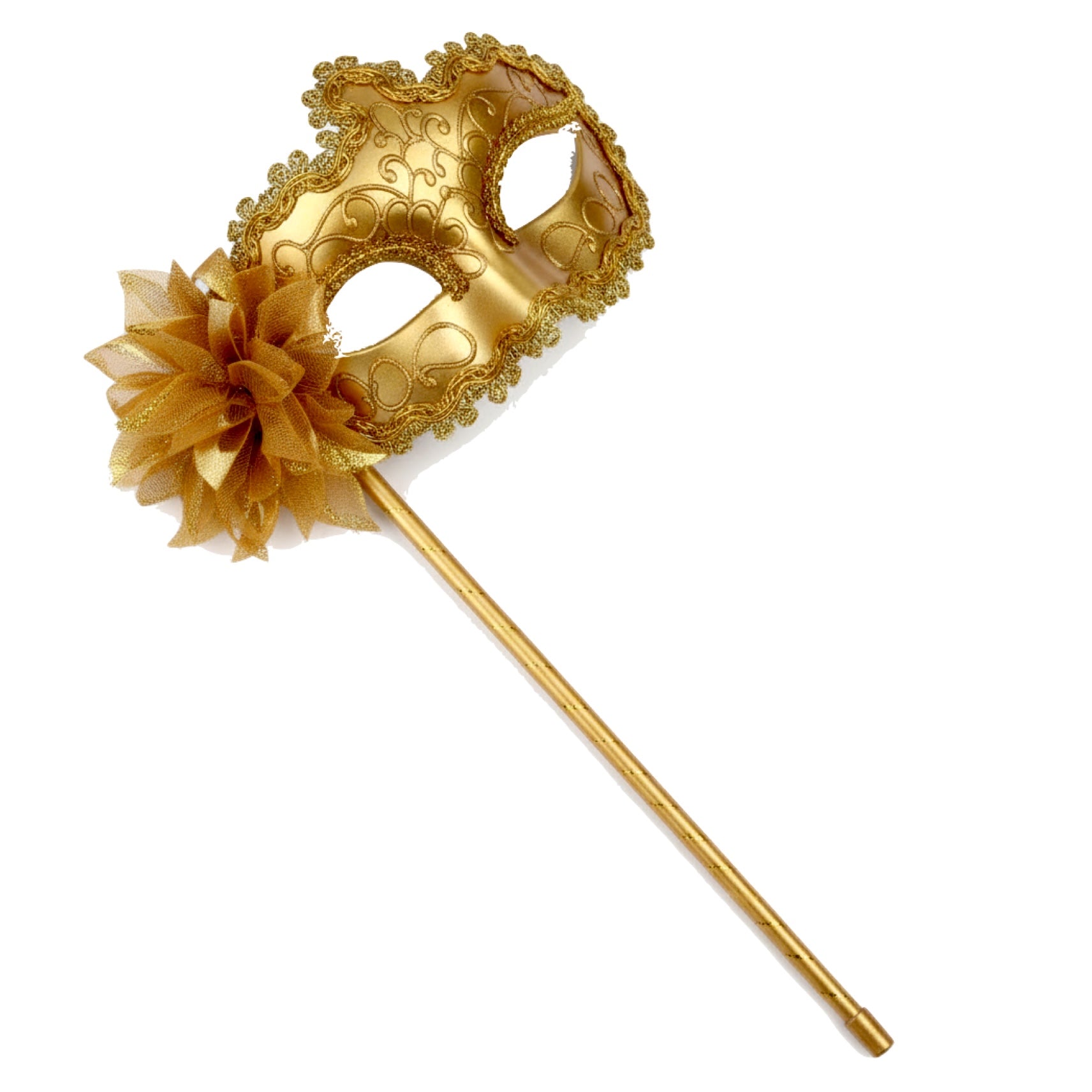 Happy New Year Stick Masquerade  Gold