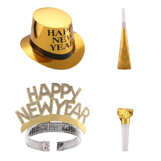 Happ New Year Gold Cotillions Set