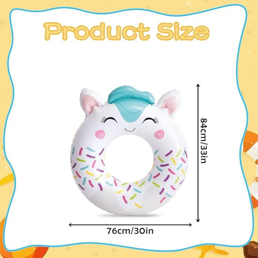 Intex Inflatable Donut Swimming Ring Unicorn Donut Tube Toy Inflatable 81cmX76cm