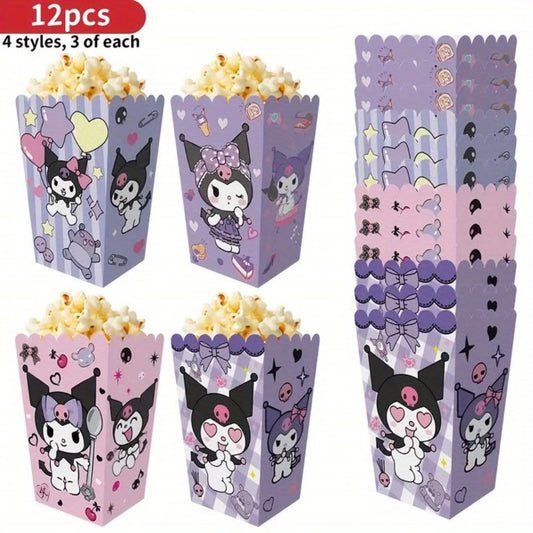 Kawaii Popcorn Boxes - 12 pcs