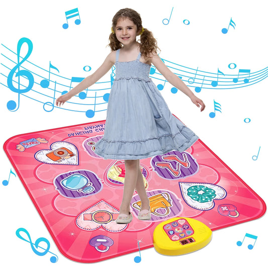 Kids Dance Mat - Electronic Dance Pad with LED Lights