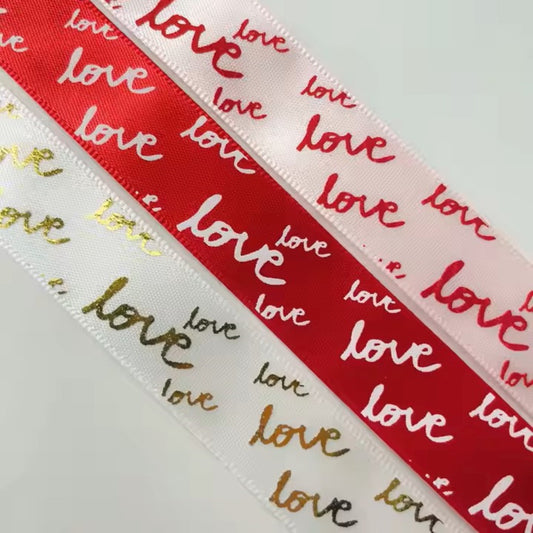 Love you Red Ribbon 2.5 Cm X 23 M