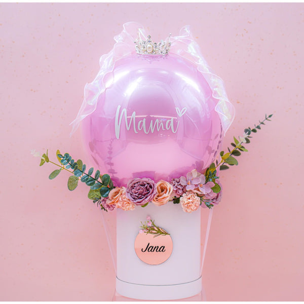 Mother's Day Mama Bobo Flower Pink Balloon Arrangement