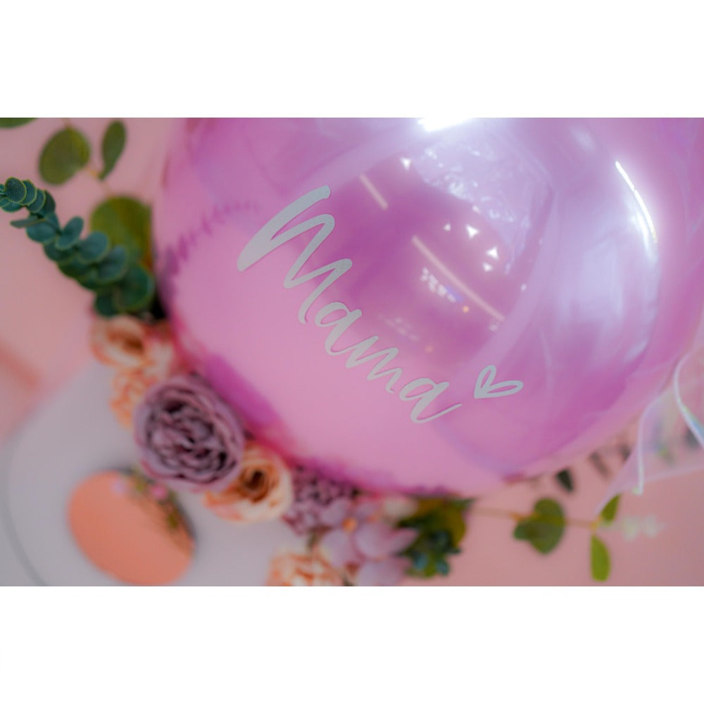 Mother's Day Mama Bobo Flower Pink Balloon Arrangement
