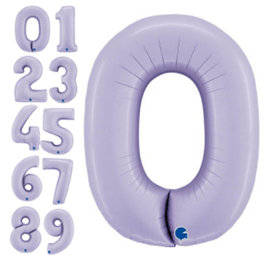 Matte Purple Color Numbers Foil Balloons (40 inch)