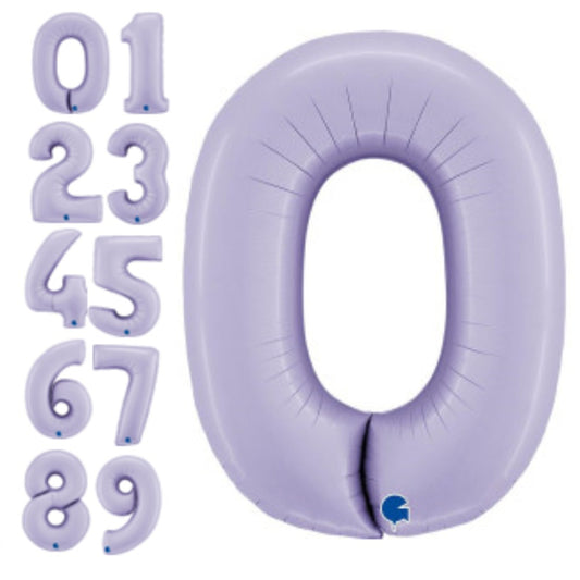 Matte Purple Color Numbers Foil Balloons (40 inch)