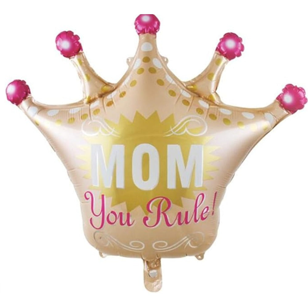 Mom You Rule Foil Balloon