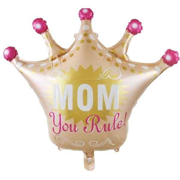 Mom You Rule Foil Balloon