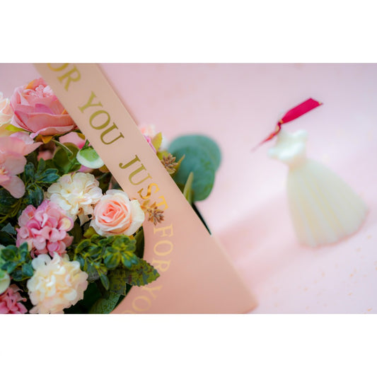 Mother's Day Artificial Flower Basket with Scented Candle