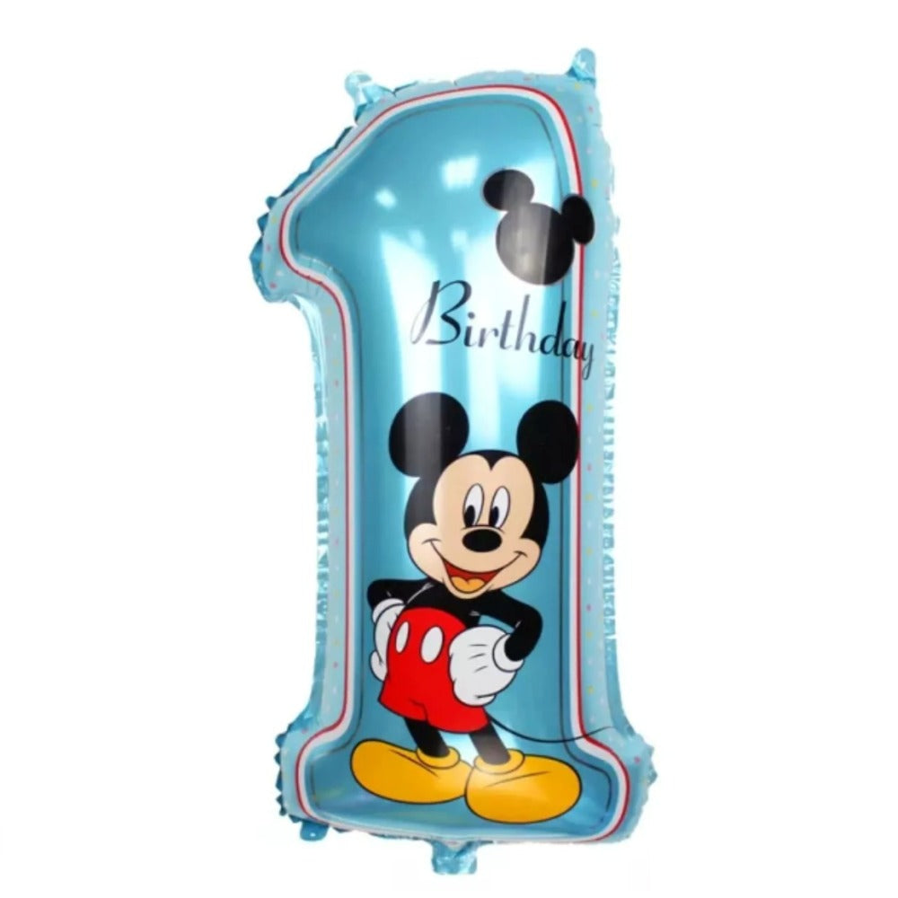 Mickey mouse Number 1 Foil Balloon