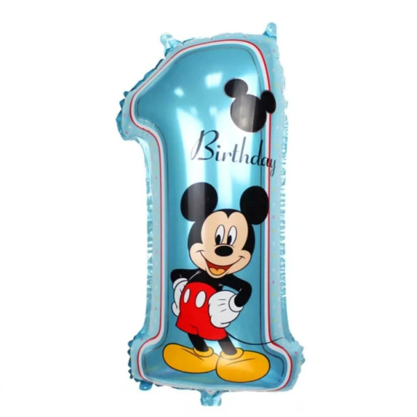 Mickey mouse Number 1 Foil Balloon