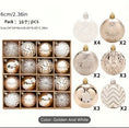 Load image into Gallery viewer, Christmas Champagne, Gold and White ornaments 16 pcs
