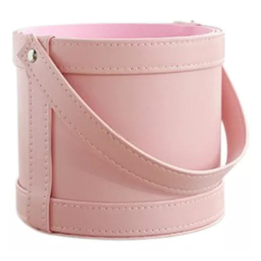 Leather Pink Flower-Gift Box 18*16cm