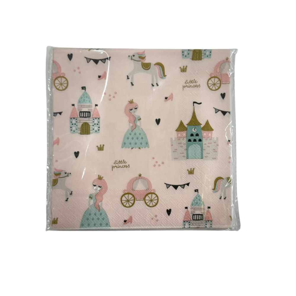Princess Themed Napkins 16 pcs