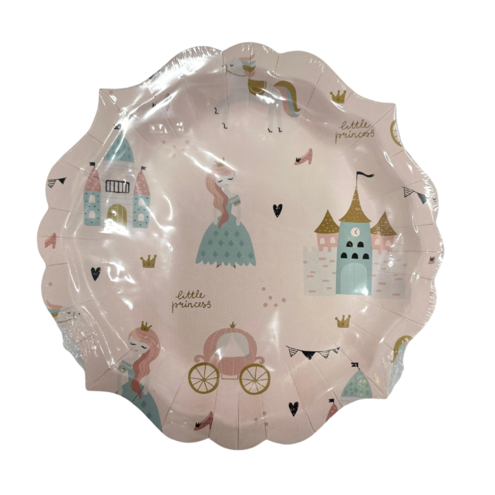 Princess Themed Plate Set 8 pcs