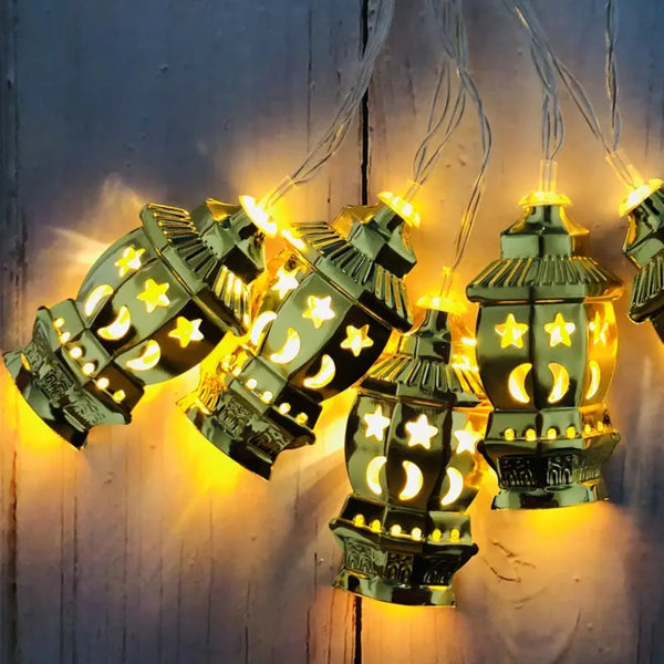 Eid 1.65 m Lantern Hanging Decoration lights - 10 Lights