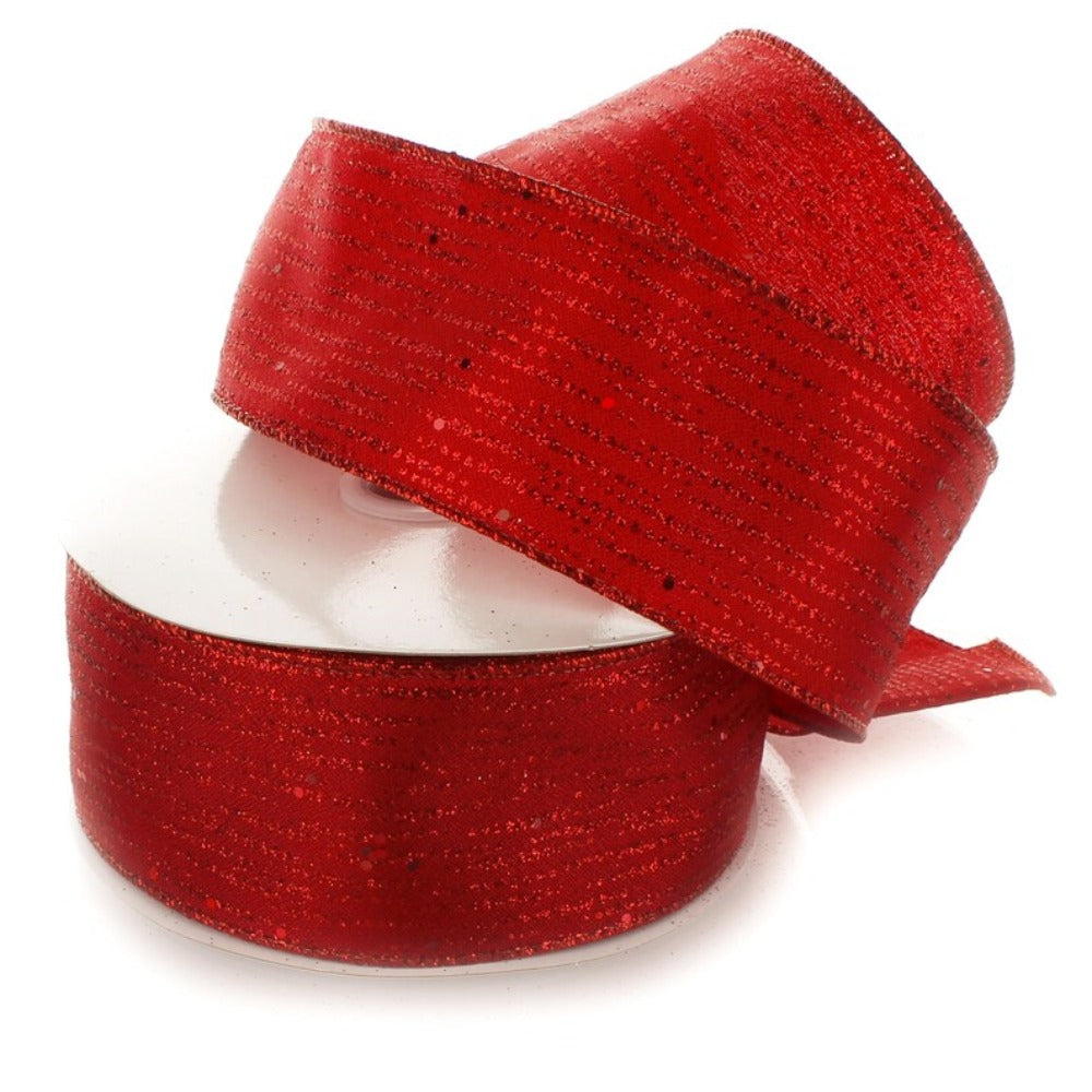 Red Ribbon W 2.5 Cm X 4.5 M in Length
