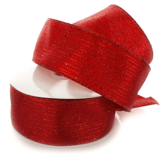 Red Ribbon W 2.5 Cm X 4.5 M in Length