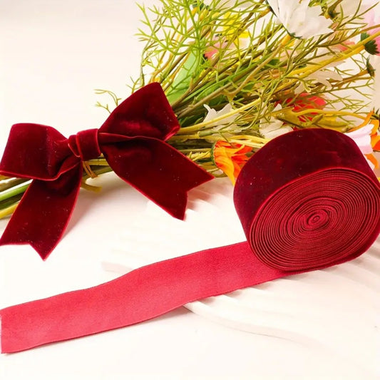 Red Velvet Ribbon W 4 Cm X 4.5 M in Length