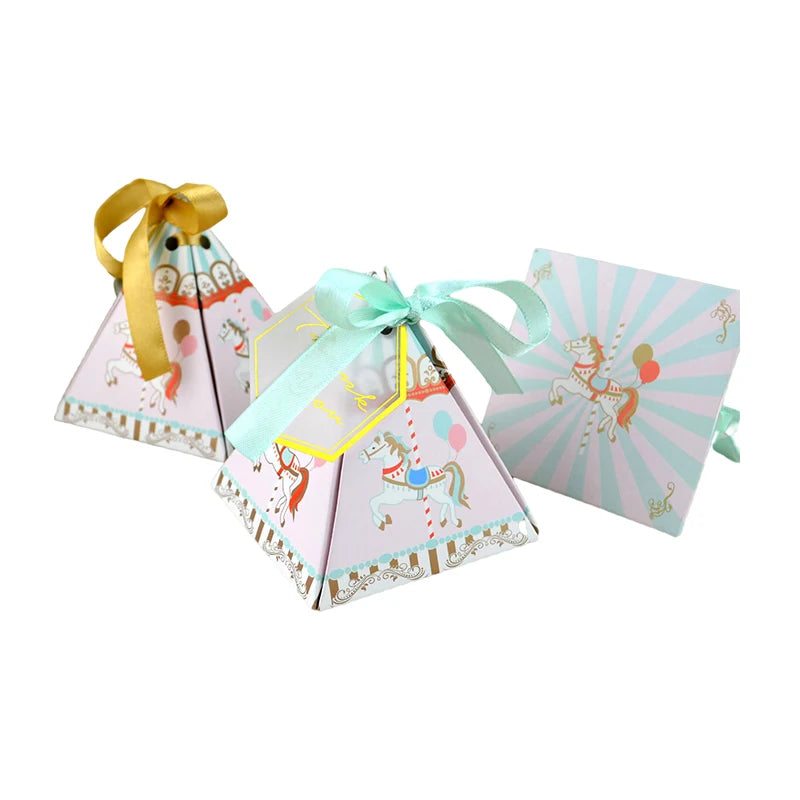 Carousel Theme Party Favor Boxes Set