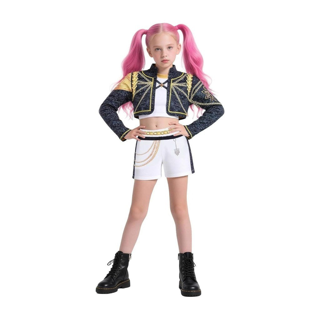 K-pop Demon Hunters Costume (Black & Gold)