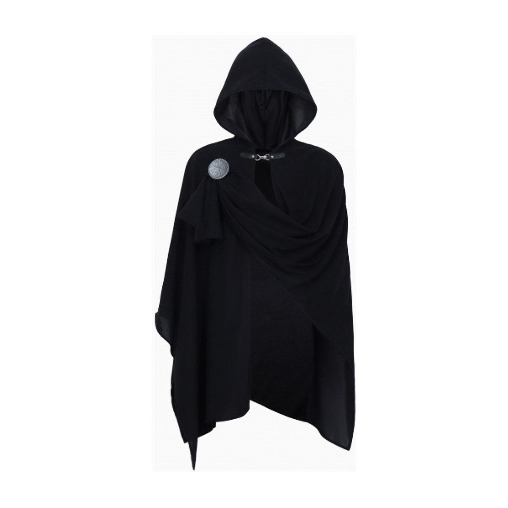 Black Hooded Cape Costume