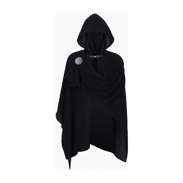 Black Hooded Cape Costume