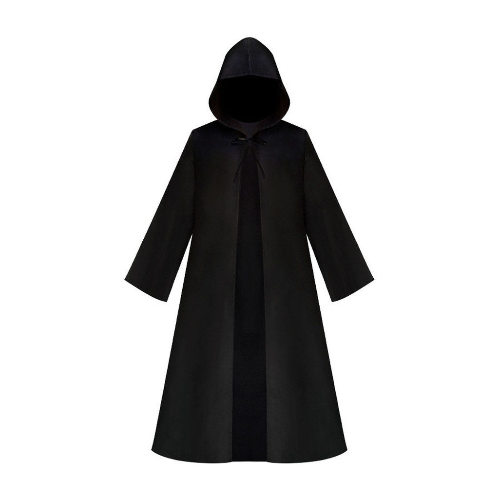 Black Hooded Robe Costume
