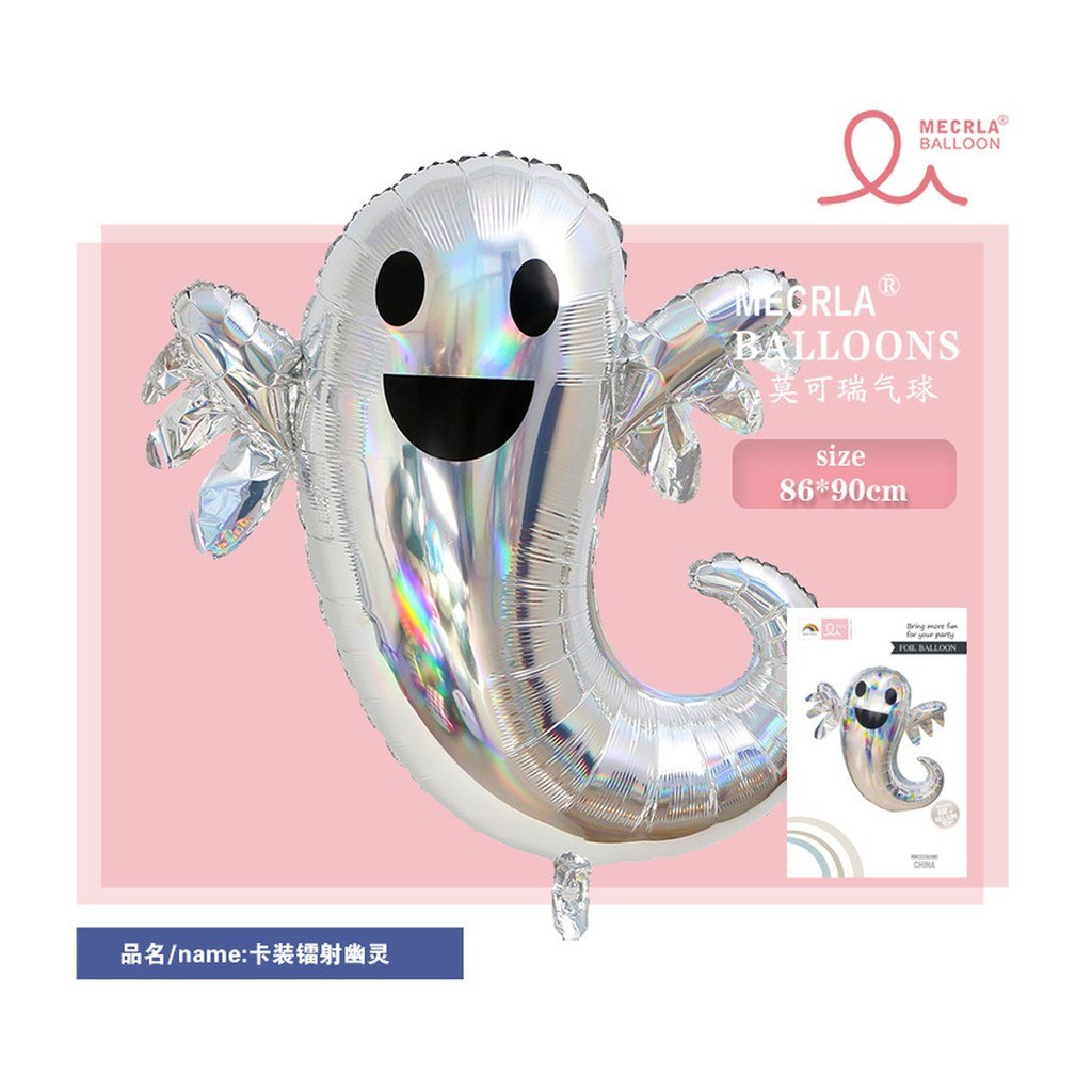 Silver Ghost Foil Balloon