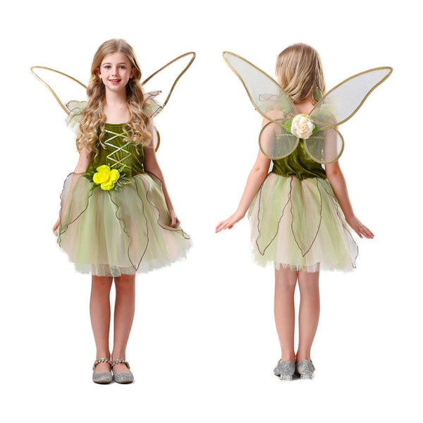 Girls Fairy Costume with Wings