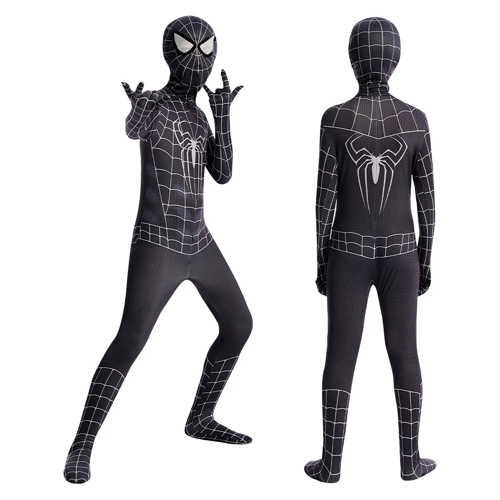 SpiderMan Costume Kids - Black.